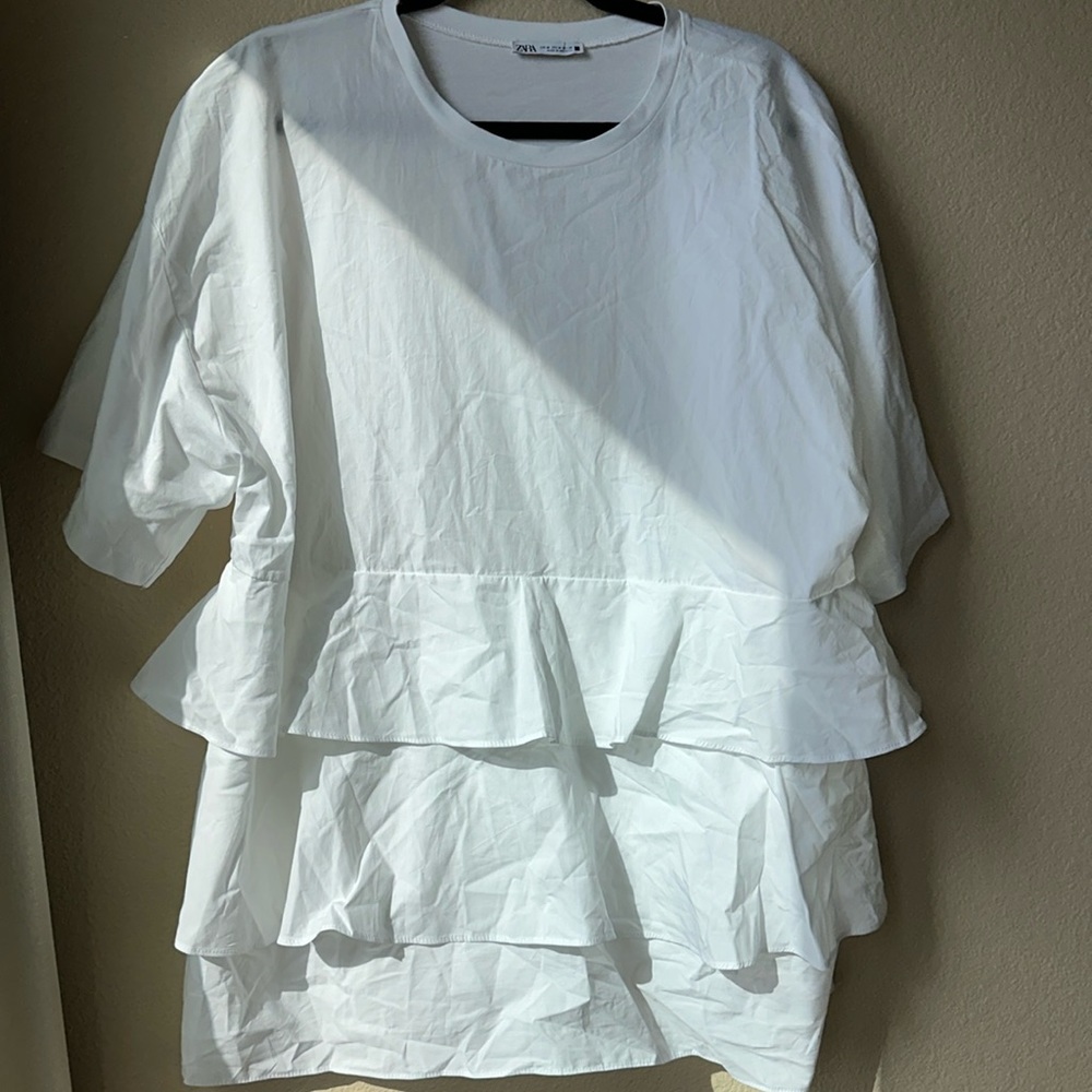 Top with ruffles from Zara